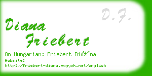 diana friebert business card